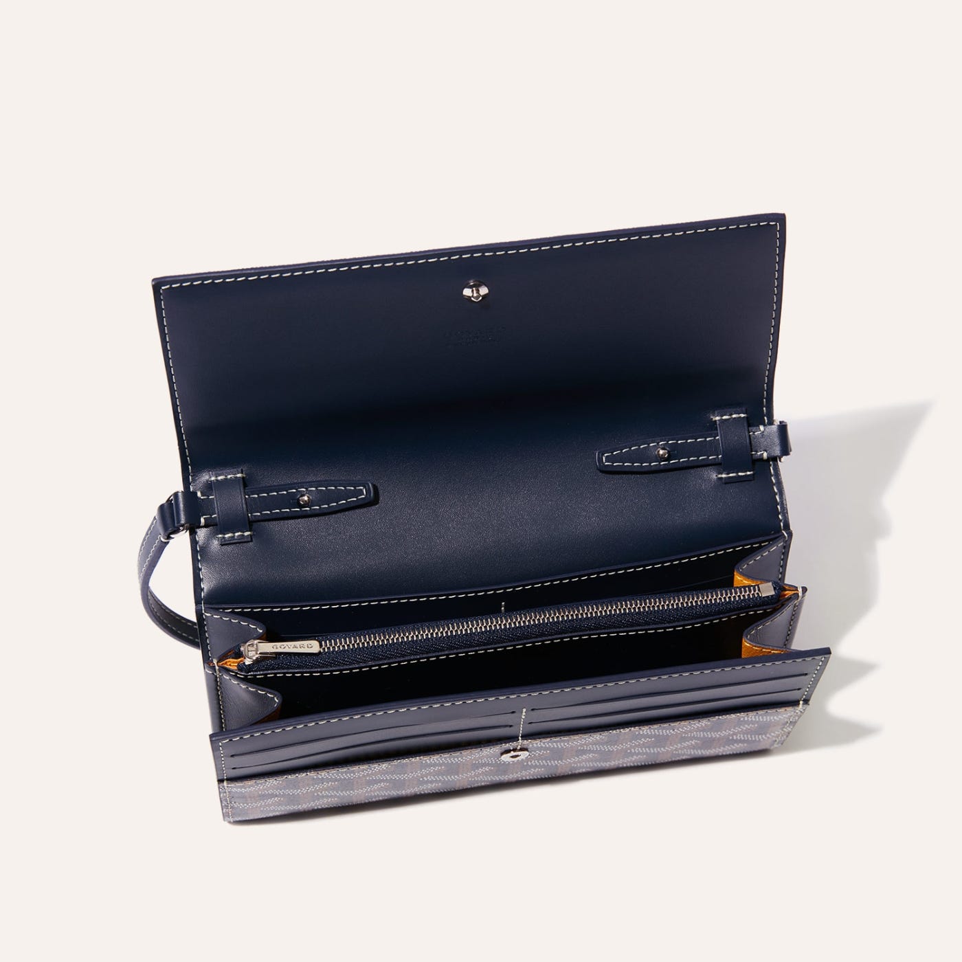 Goyard Varenne Continental Wallet Navy Blue - Image 4